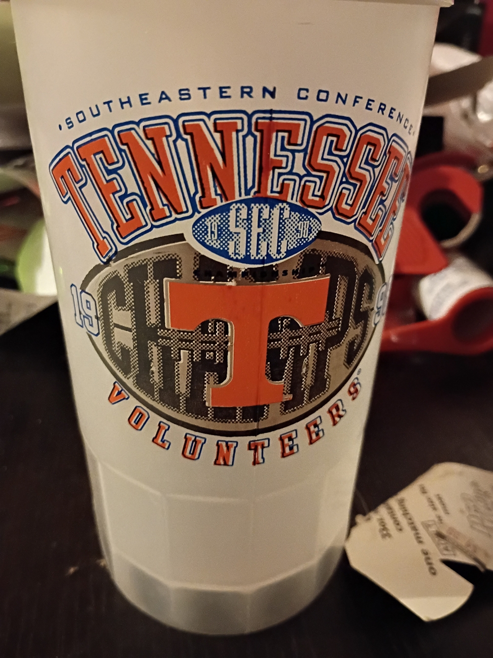 Tennessee Volunteers White and Orange Stadium Cup - Official Collegiate Design